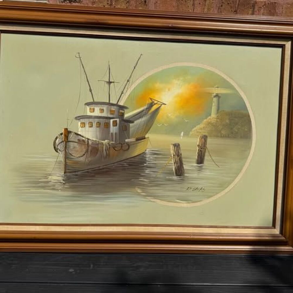 Vintage Oil Painting - signed